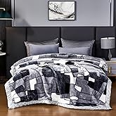 LGYKUMEG Korean Faux Mink Fleece Blanket 79x91 inch - 2 ply Super Soft Warm Plush Flannel Blankets for The Cold Winter Blanket - 9lbs