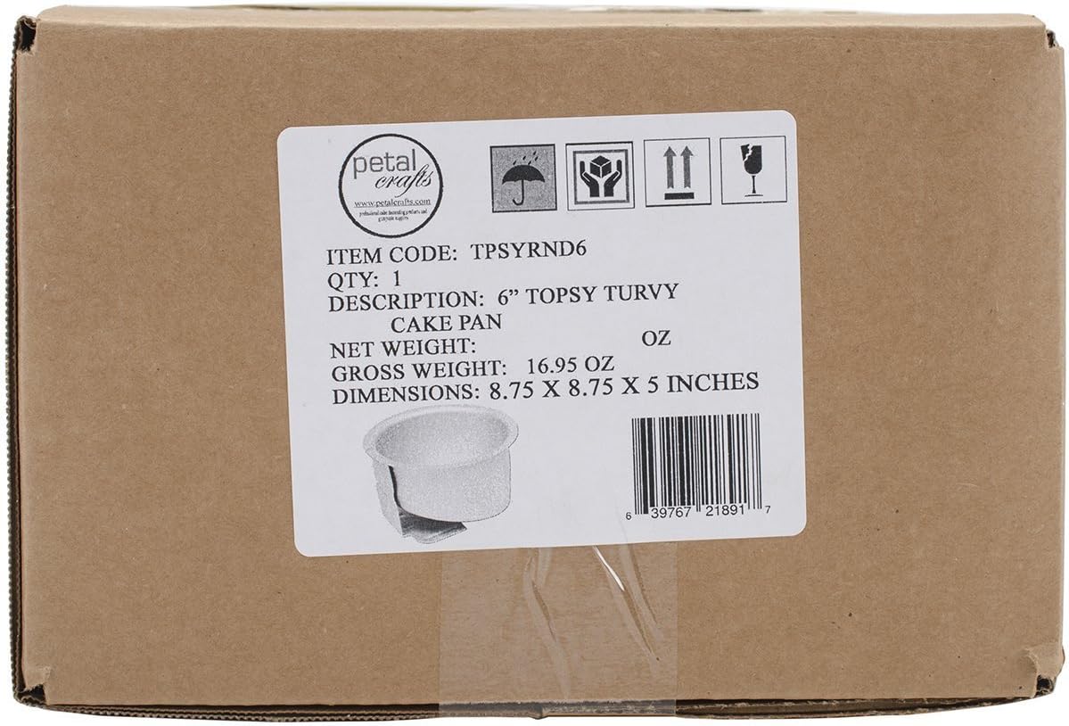 Petal Crafts Topsy Turvy Cake Pan, 6"