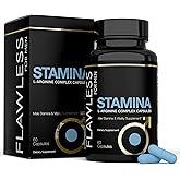 FLAWLESS FOR MEN Stamina | Extra Firm Hard On Pills | Fast Acting L-Arginine, L -Citrulline & Nitric Oxide Supplement for Men | Promotes Male Vitality, Blood Flow and Endurance | 60 Capsules