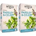 2 Pack Herbal Imtenan Parsley And Celery Tea Bag Natural Drink Herbals Herbs Herb Non Gmo No Additives No Artificial Coloring Kosher Halal (2 Pack : Total : 36 Bags) أعشاب البقدونس و الكرفس حلال