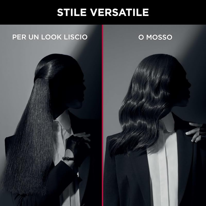 x KARL LAGERFELD SF411L Extra Liss Piastra per Capelli, Superficie Larga, 6 Temperature, Riscaldamento Rapido, Rivestimento in Cheratina, Nero