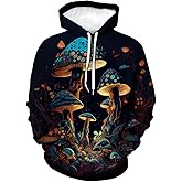 LAOLIUSN Funny Mushroom Hoodie Fungi Graphic Sweatshirt