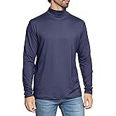 STRETCH IS COMFORT Men’s Oh So Soft Mock Neck Long Sleeve Shirt Perfect for Casual Wear, Stylish, Classic Fit | Small-5X