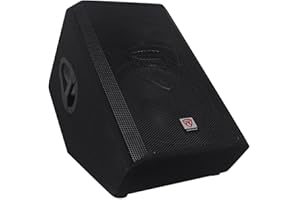 Rockville RSM15P 1400W 15" 2-Way Passive Stage Monitor Speaker, MDF Cabinet, Wide Dispersion, Clear Highs & Deep Bass, for Live Performances and DJs