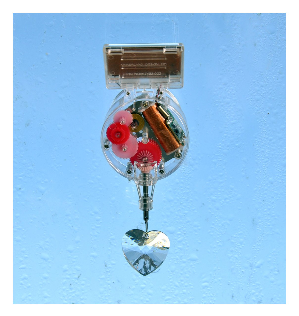 Kikkerland Acrylic Heart RainbowMaker, Transparent