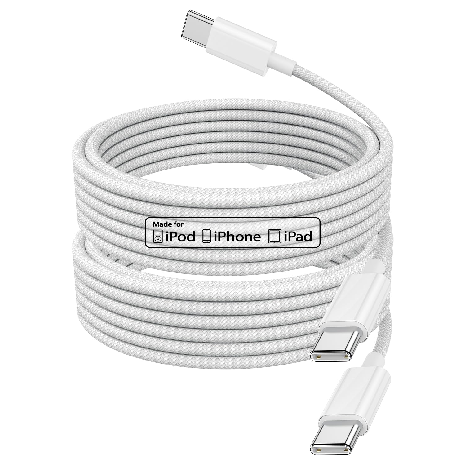 iPhone Charging Cable for 15/16/17, 2Pack 2M Braided iPhone Cable USB C to C Fast Charging for Apple iPhon e 17/17Pro/17Pro Max/17 Air 16/16 Pro/16 Pro Max/15/15 Plus/15 Pro/15 Pro Max,iPad