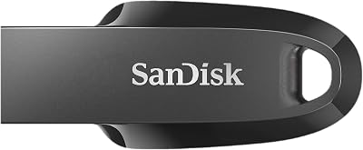 128GB Ultra Curve - Memoria USB 3.2, hasta 100 MB/s, Color Negro