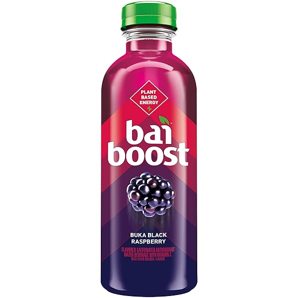 BAI BOOST BUKA BLACK RASPBERRY, ANTIOXIDANT INFUSED BEVERAGE, 18 FL OZ BOTTLE (PACK OF 12)