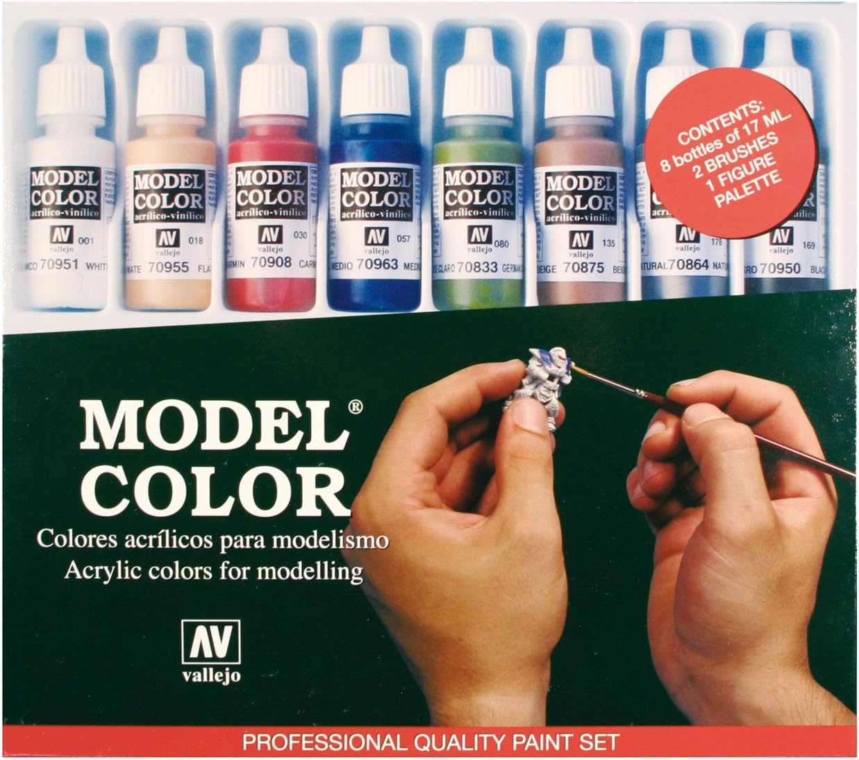 Av Vallejo Game Color Set -starter - 8 Colors & Palette