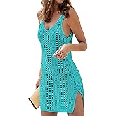 Halife Women's Swimwear Cover Ups Crochet Bathing Suit Beach Dresses Hollow Out Swimsuit Coverup