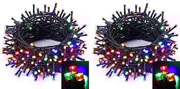 Enamic UK LED RGB String Light 30 Meter with 40% More Brighter || Automatic Pattern Change || Diwali || Festival || Christmas || Multipurpose || Make in India || Pack of 2 || Z-100