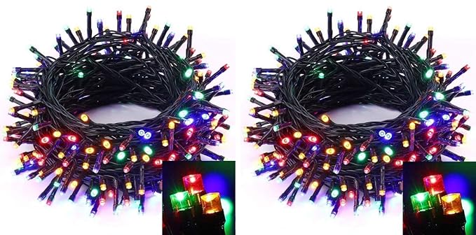 Enamic UK LED RGB String Light 30 Meter with 40% More Brighter || Automatic Pattern Change || Diwali || Festival || Christmas || Multipurpose || Make in India || Pack of 2 || Z-100