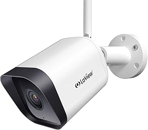 Laview Security Camera Outdoor,Home Security Camera 1080P,Outdoor Camera Waterproof,WiFi Camera with AI Human Detection,Two-Way Audio,Night Vision,Works with Alexa,SD Slot&USA Cloud Storage