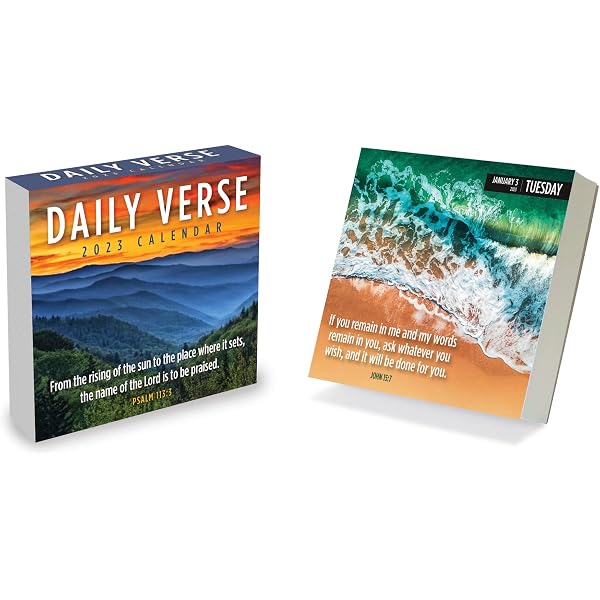 Amazon.com : TF PUBLISHING 365 Daily Verse Daily Desktop Calendar 2023 |  Easy Tear-Off & Fold-Out Easel for Desk Calendar 2023 | 2023 Calendars for  Home Office | Standing Calender 2023 | 5.25" x 5.25" : Office Products