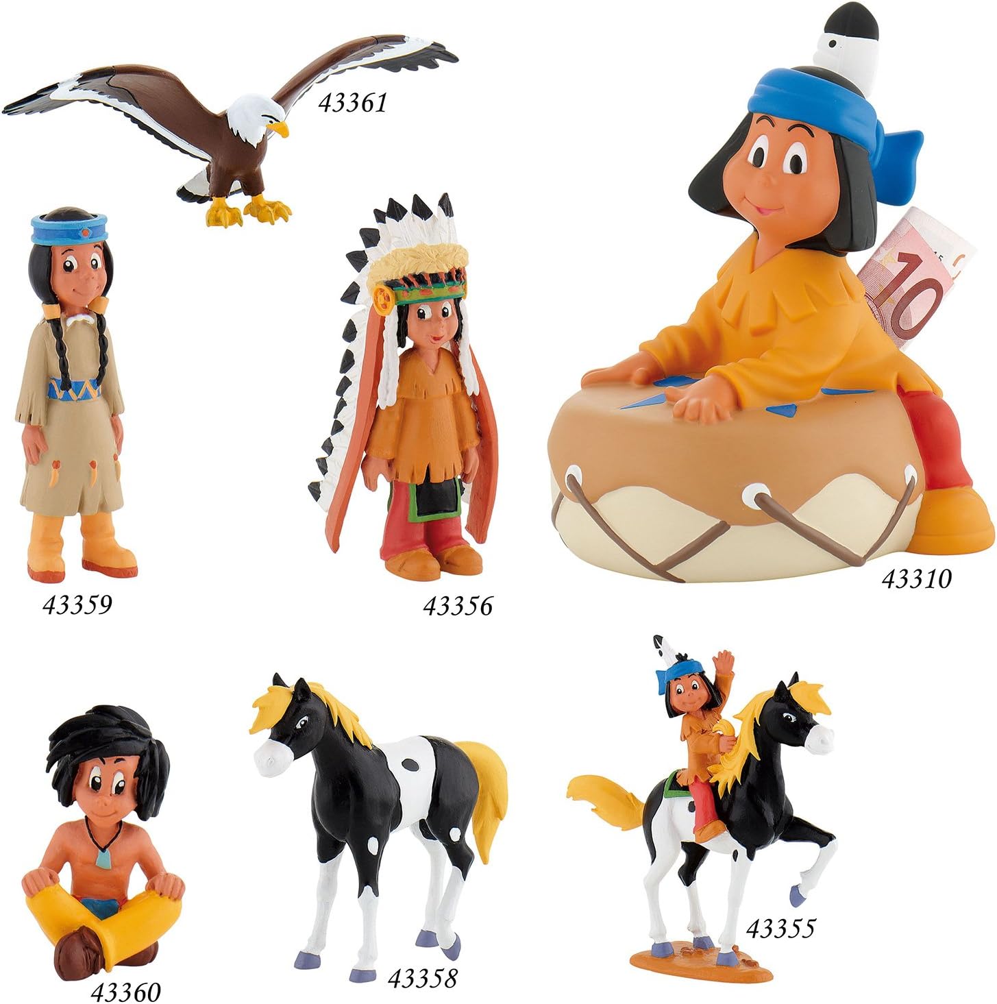 Bullyland "Yakari with Little Thunder" Figure (Multi-Color), Multicolor, Small - Image 3
