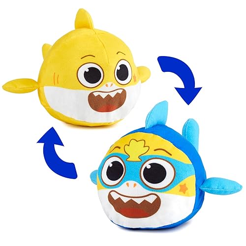 WowWee Baby Shark's Big Show! Reversible Plush Baby Shark Turns