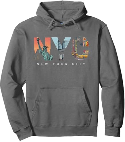 Amazon.com: New York City Hoodie Women Men | Big Apple NYC