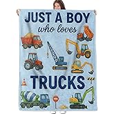 ZZNHP Colorful Truck Blanket, Playful Car Flannel Throw, Soft Cozy Lightweight Throws Blankets for Men Kids Boys, Cute Cartoon Home Decor for Sofa Couch Bedroom Home, 60x50 Inch