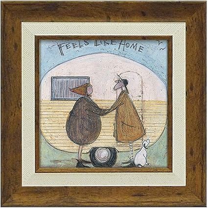 Amazon アートパネル アートフレーム ミニアート ミニサイズ 小さい 絵画 絵 壁掛け サムトフト イギリス作家 ウォールパネル インテリアパネル おしゃれ 絵画 絵 アートボー ド インテリア 我が家のように 玄関 ほっこり 癒し St ユーパワー アートフレーム