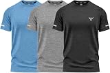TORO ACTIVA Pack of 3 Mens Short Sleeve Training T-Shirts Athletic Fit