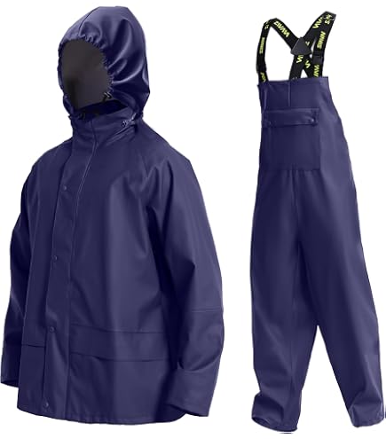 Combinaison De Pluie Imperméable Homme Femme – Veste + Pantalon Respirant Avec Capuche