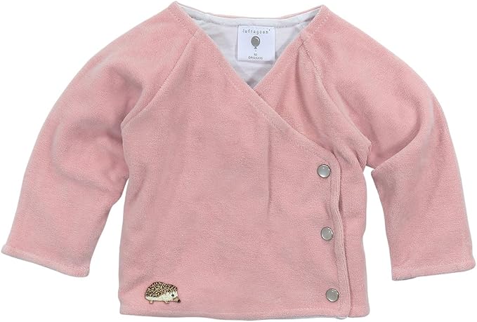 f/ür M/ädchen 100/% Bio-Baumwolle Wickel-Jacke gef/üttert in zartem altros/é luftagoon Nicki-Baby-Jacke