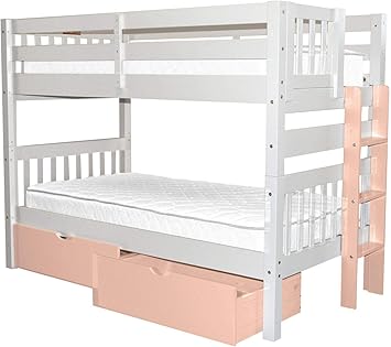 Amazon Com Bedz King Bunk Beds Twin Over Twin Mission Style With