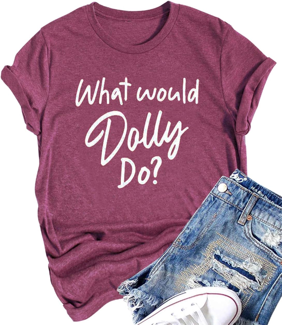 Buy What Would Dolly Do T Shirt Womens Vintage Western Country Music