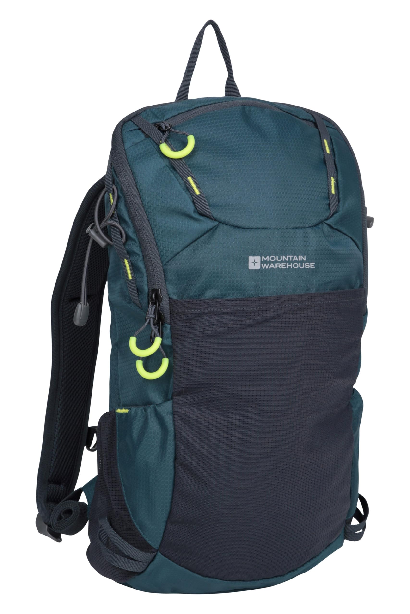 Mountain Warehouse Inca 18L Rucksack - Sternum Strap Backpack, Hydration Compatible Travel Bag Petrol Blue