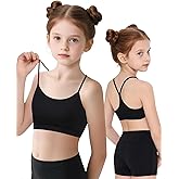 iMuchic Girls Sports Bra Spaghetti Strap Y Back Racerback Training Bra for Girls with Removable Padding