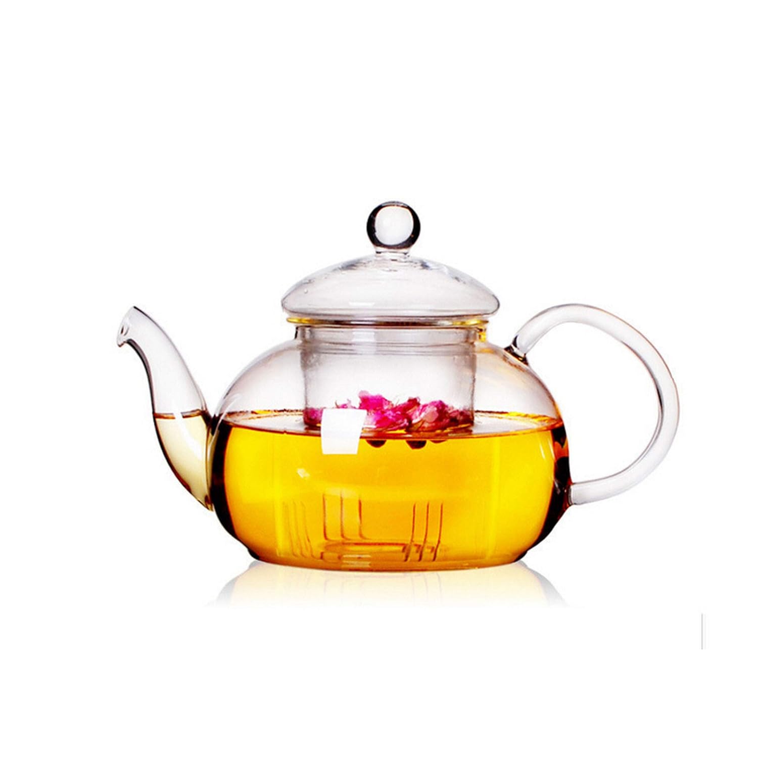 Fortune-God Coffee Kettle-Resistant Bottle Cup Glass Teapot With Infuser Tea Leaf Herbal Coffee Pot,400Ml