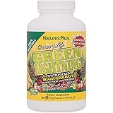 NaturesPlus Source of Life Green Lightning - 180 Vegetarian Capsules - All Natural High Energy Whole Food Supplement - Green 