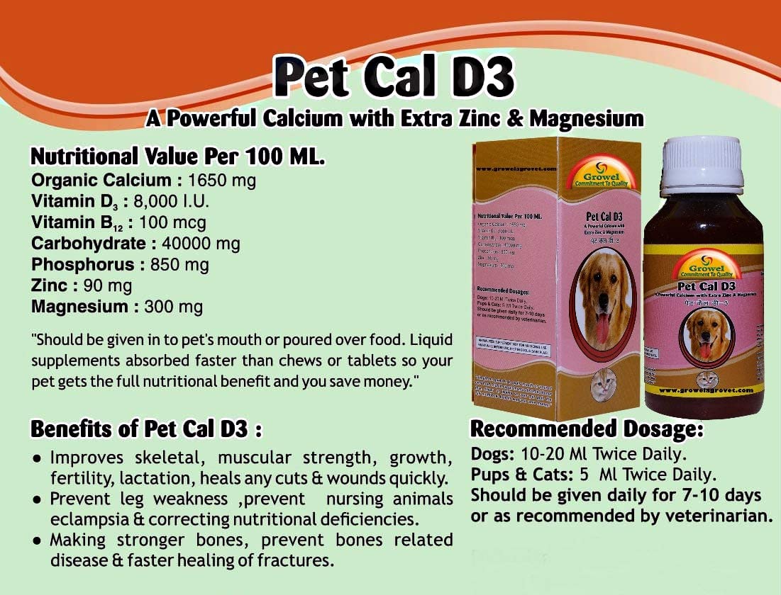 calcium and vitamin d for dogs