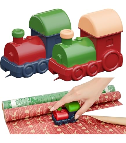 24pcs Christmas Wrapping Paper Roll Holder Clips, 8.7x1.2in Holiday