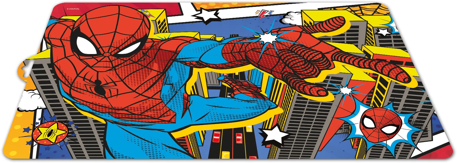 ALMACENESADAN 2451; Reusable Spiderman Placemat; Dimensions 43x29cm; BPA Free
