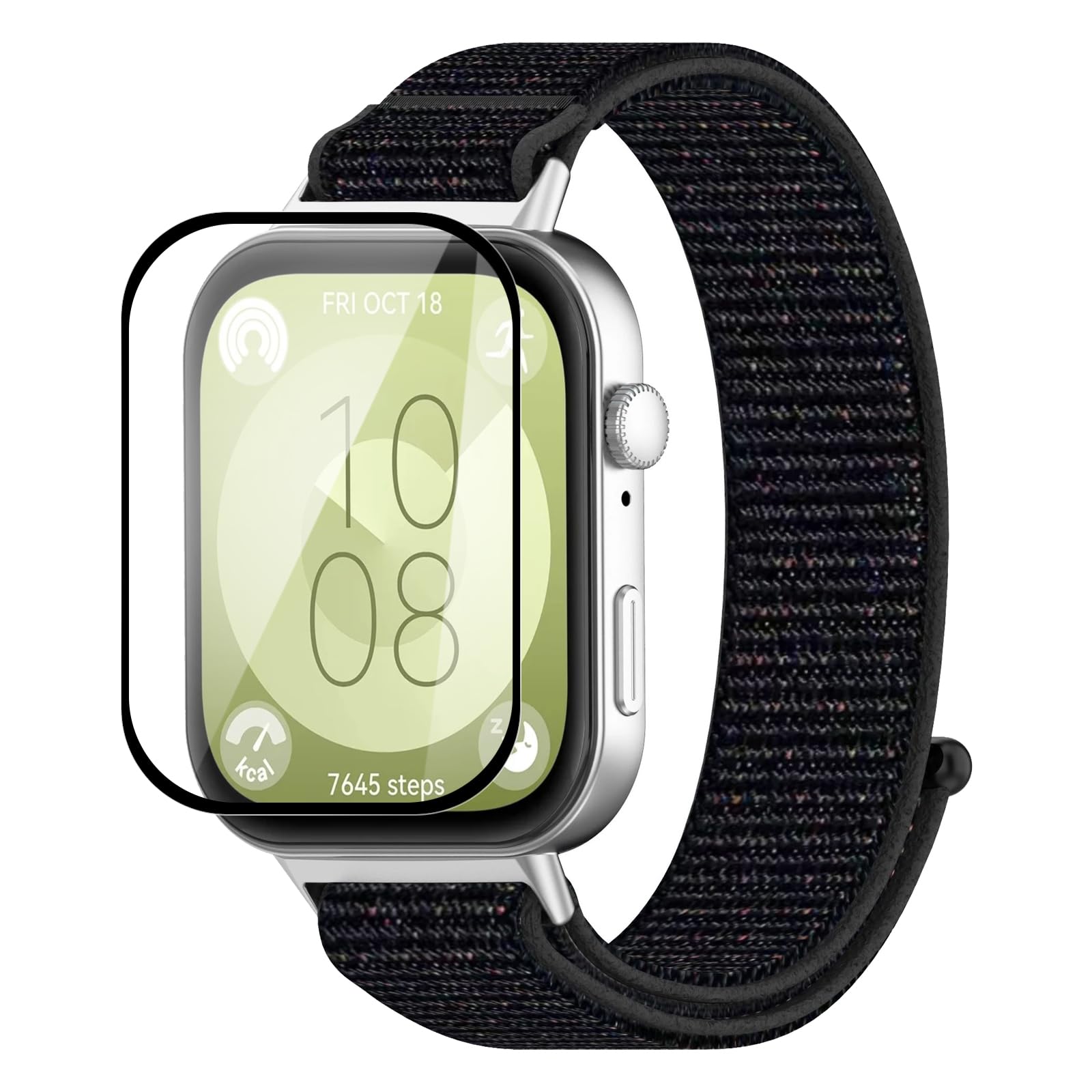 SEIAIYG [3 Pack Huawei Watch Fit 3 Screen Protector, 3D Full Coverage Soft TPU Bubble Free Protective Film for Huawei Watch Fit 3