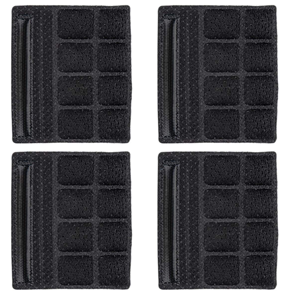 Jipemtra Helmet Chin Pads Foam Pads Set Chin Strap Padding Replacement Universal for Cycling Bike Motorcycle Helmet (Black 4PCS)