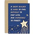 Old English Co. Cute Thank You Card for Builder - Great Builder Star Card - Thank You Card for Him - Special Thank You Card | Blank Inside with Envelope