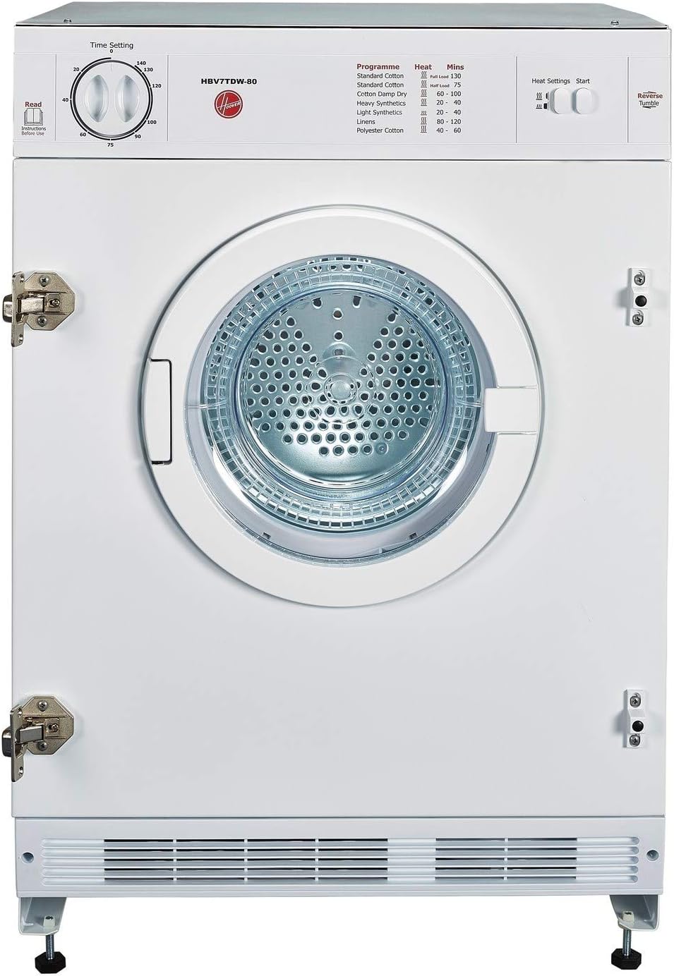 Hoover HBV7TDW 7kg Integrated Vented Tumble Dryer Amazon.co.uk Large