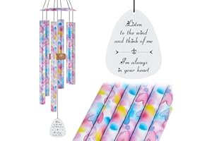 TEPAKEN Sunflower Wind Chimes for Outside, 35" Aluminium Memorial Wind Chimes Sympathy Garden Decor Gifts for Women Mom Grandma, Outdoor Decoration for Yard, Patio, Porch, Lawn, Landscape