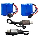 Blomiky 2 Pack 7.4V (2 x 3.7V) 600mAh Li-ion