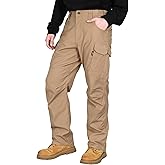 BOCOMAL FR Pants for Men Cargo Pockets Dura-Stretch Rip-Stop Soft Flame Resistant Reinforced Work Jeans Relaxed Fit