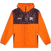LEGENDARIOS Men's Hooded Windbreaker Jacket - Orange