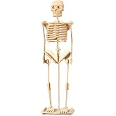 Puzzled 3D Puzzle Human Skeleton Wood Craft Construction Model Kit, Fun &amp; Educational DIY Wooden Toy Assemble Model Unfinished Crafting Hobby Puzzle to Build &amp; Paint for Decoration 50 Pieces Pack