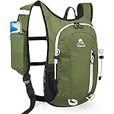 Foldable Small Hiking Backpack with 3 Strap Pockets – Lightweight 300D Spill-proof Daypack for Men Women – Packable Small Travel Backpack with Chest Strap & Trekking Pole Holder – Durable Outdoor Bag