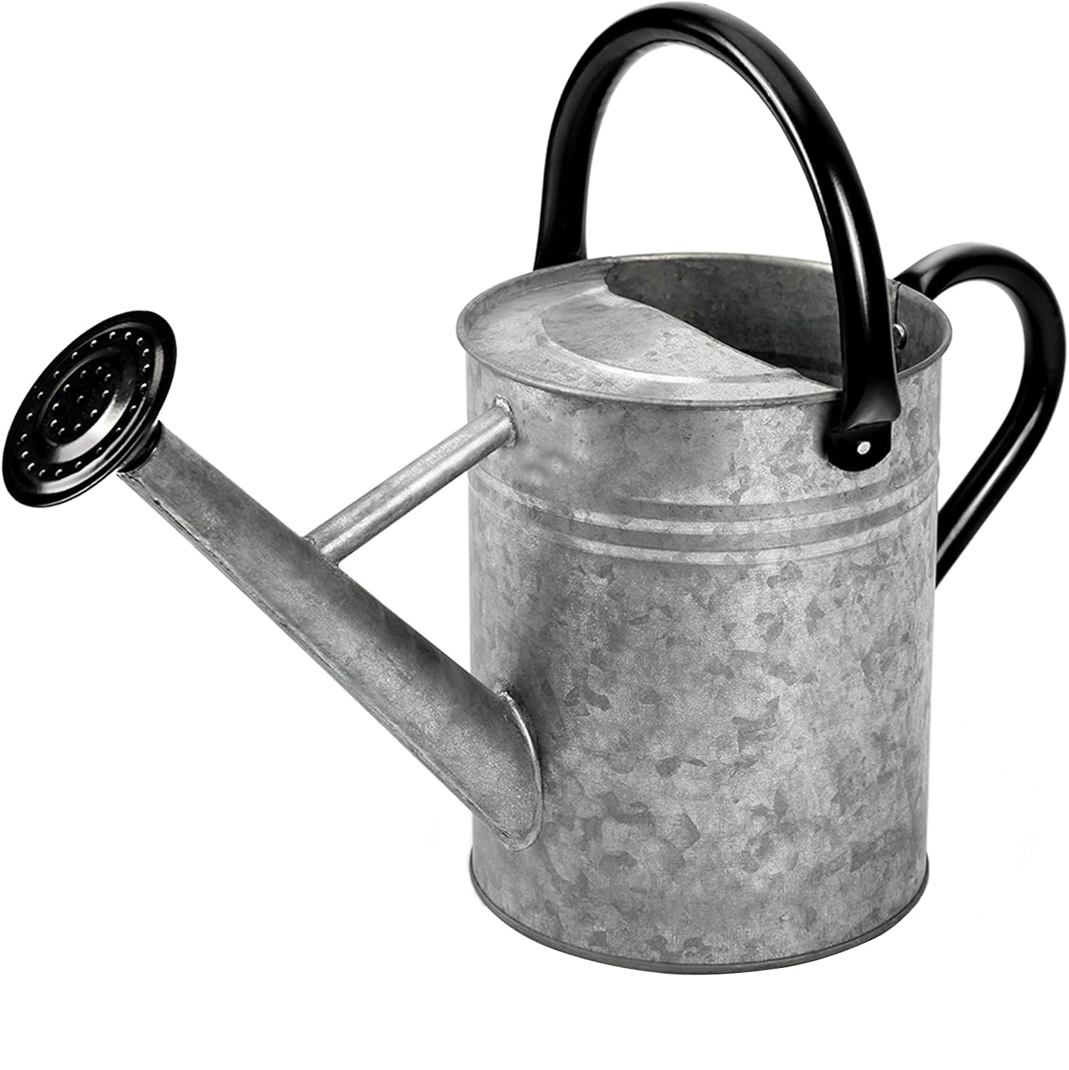 Photo 1 of yourjoy Metal Watering Can, One Gallon Watering Cans Stainless Steel for Outdoor Indoor Garden Plants Watering (Silver 1 Gallon)