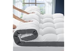 4 Inch Memory Foam Mattress Topper King Size, Extra Thick Pillow Top Mattress Pad for Back Pain Relief,Soft Breathable Mattre