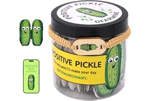 Fukaisu Positive Pickle Cards Jar with NFC Tech, 60 Affirmation Cards for Women Men Teens Emotional Supports Pickle Jar Gifts