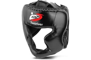 SANJOIN Boxing Headgear 1 or 2 Pack, One Size Fits All Ages MMA Headgear, Closed Type Boxing Helmet, Sparring MMA Muay Thai Kick Brace