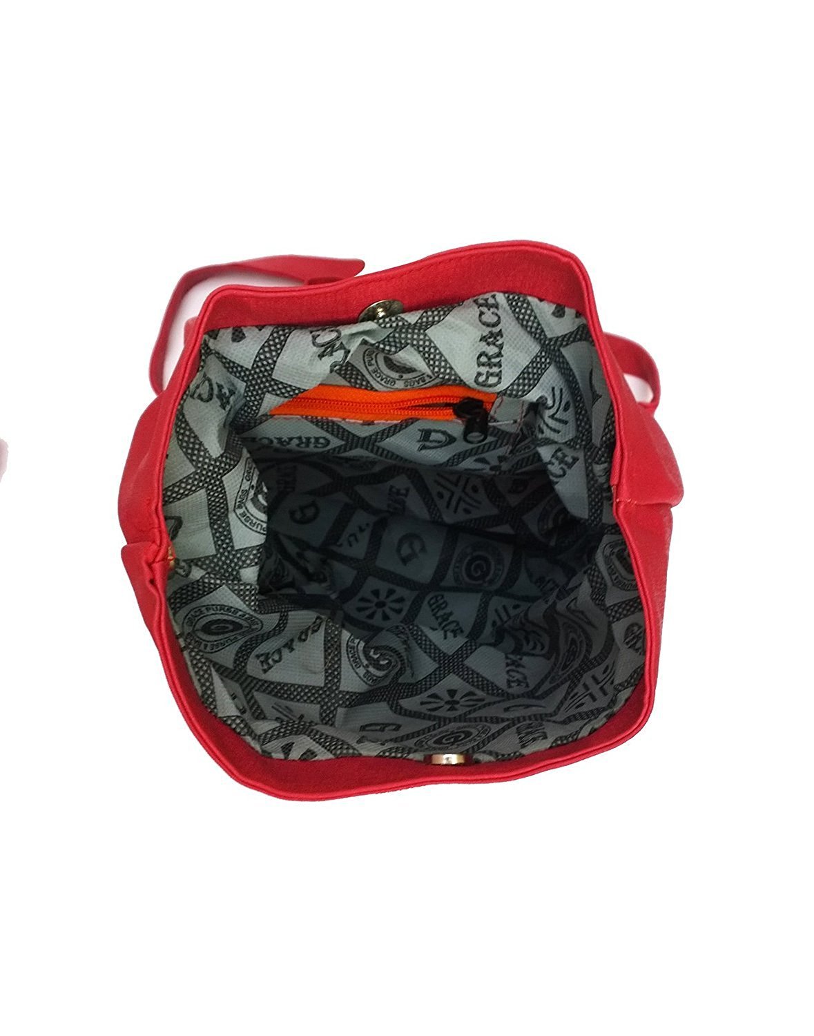 tip top women's satin backpack - red